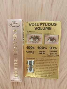 Brand New TOO FACED BETTER THAN SEX VOLUPTUOUS MASCARA